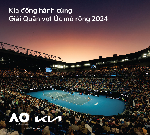 Kia - Nhà tài trợ chính thức của giải Australian Open 2024